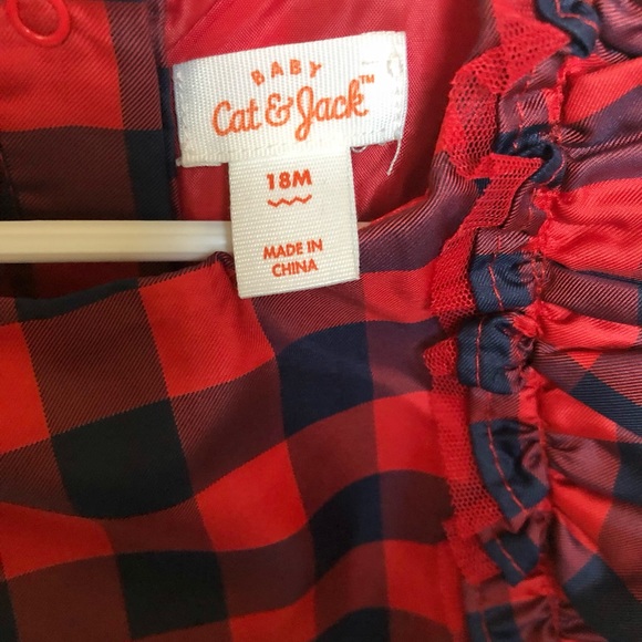 Cat & Jack Baby Plaid dress 2 piece - Picture 7 of 7